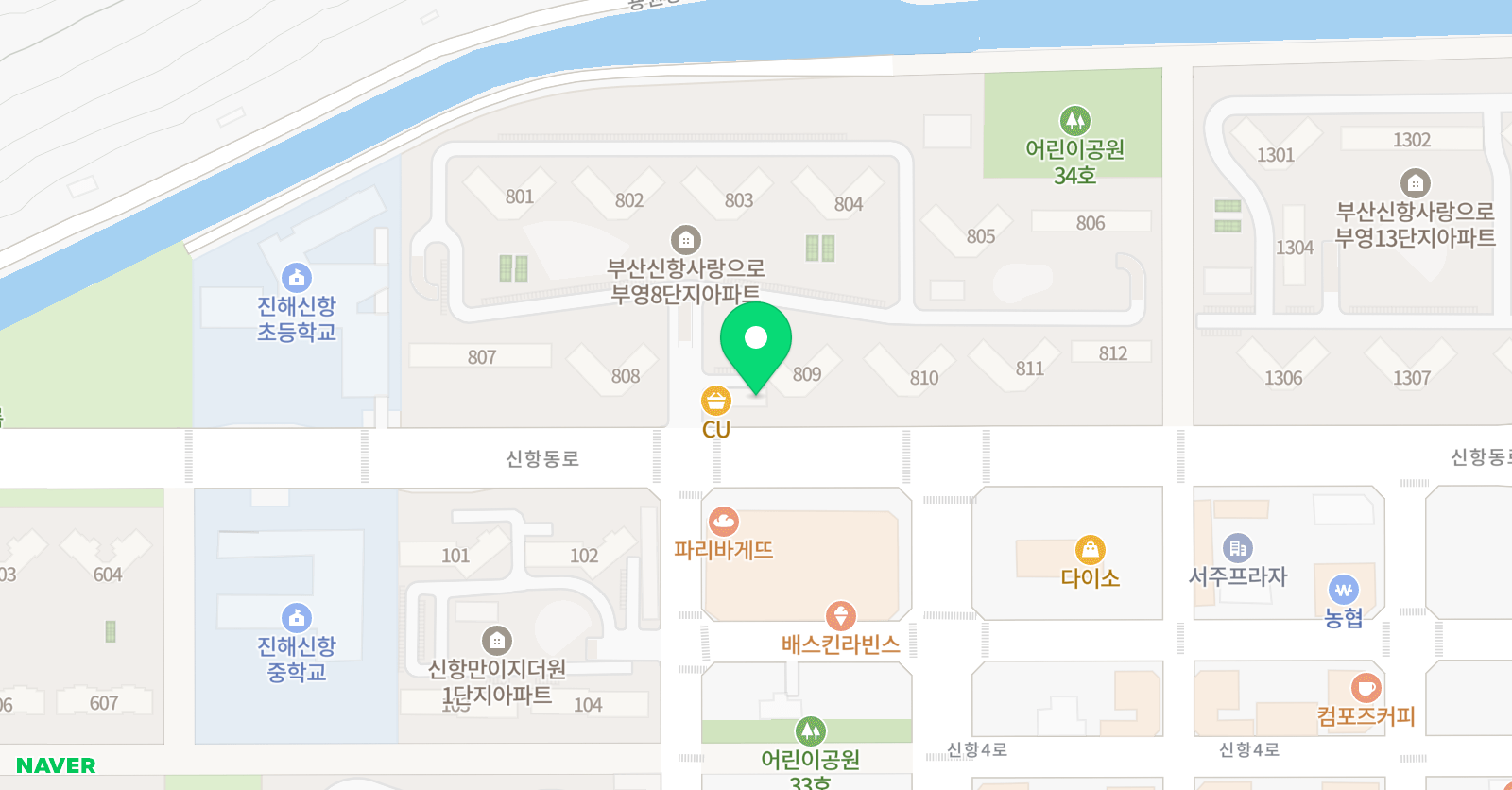 신항리즈 음악학원 위치