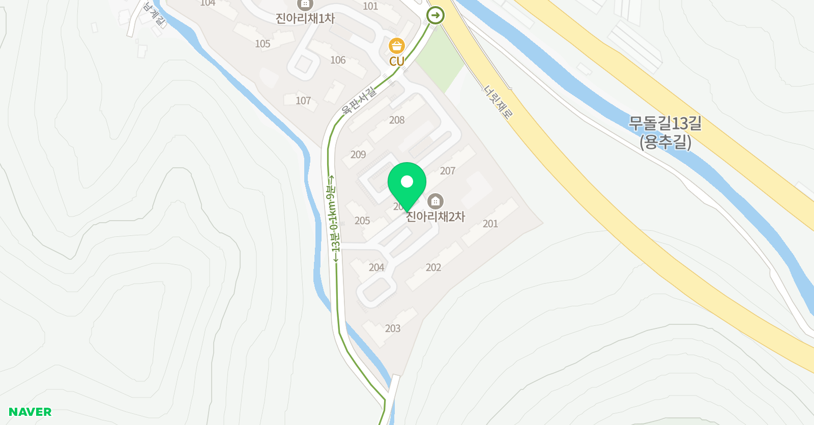 강산 태권도 위치