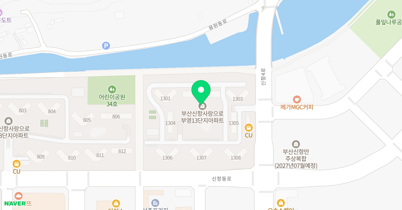 웅진씽크빅 스마트올클래스 신항13단지공부방 위치