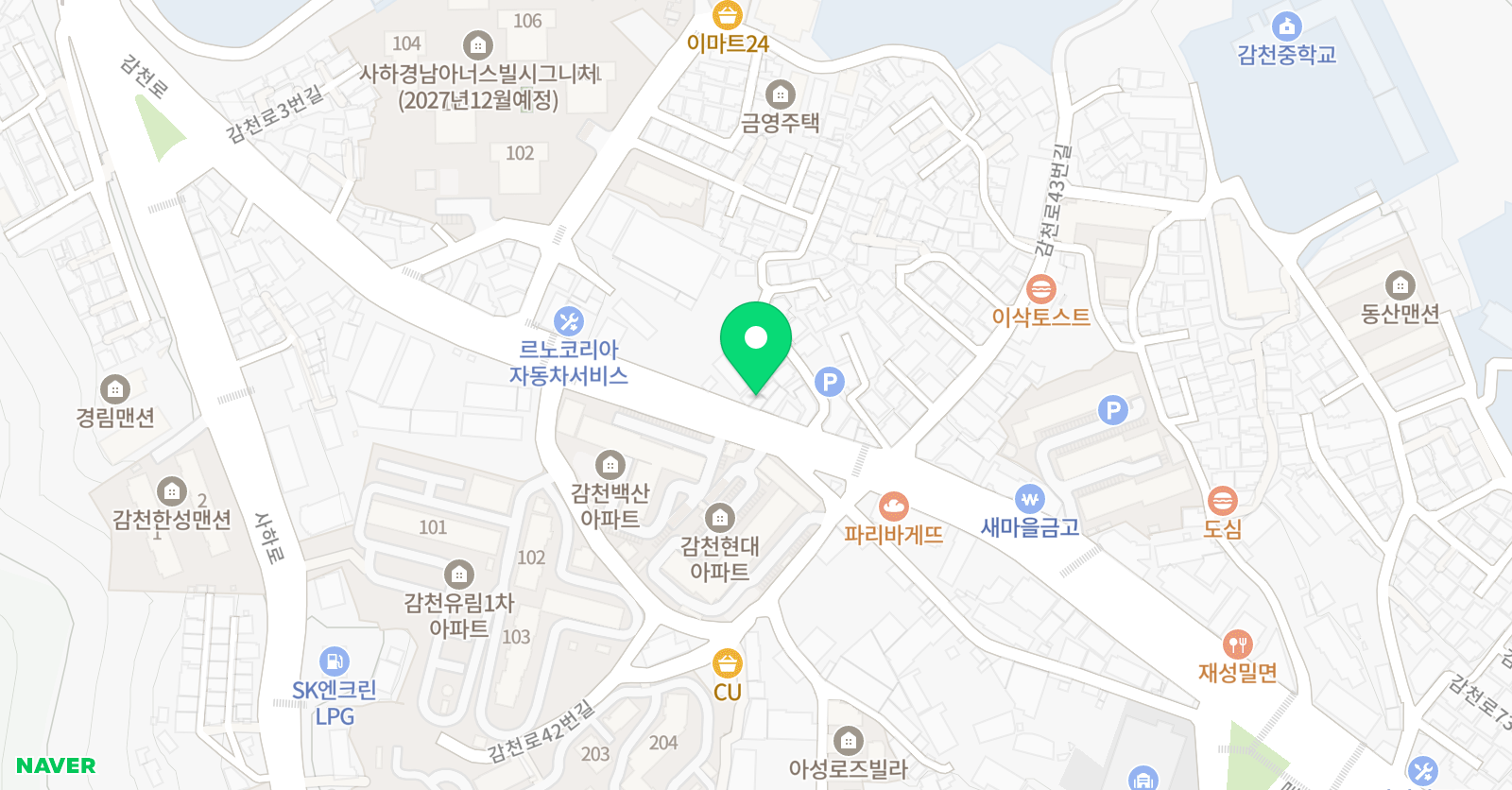 예일 영어학원 위치