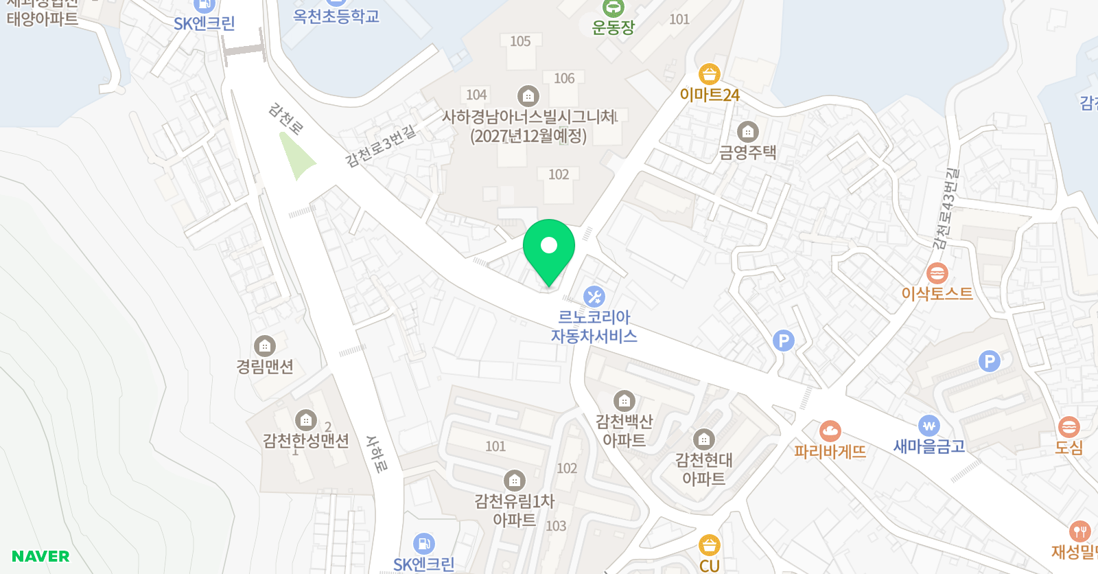 정기화명품 수학교습소 위치