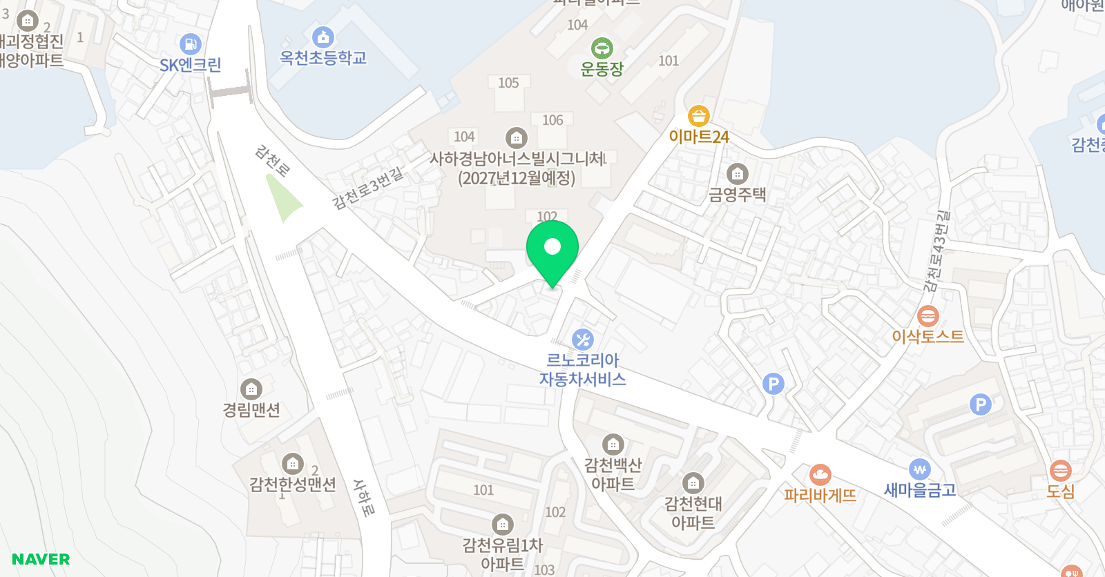 스마트해법 수학 부산감천점 위치