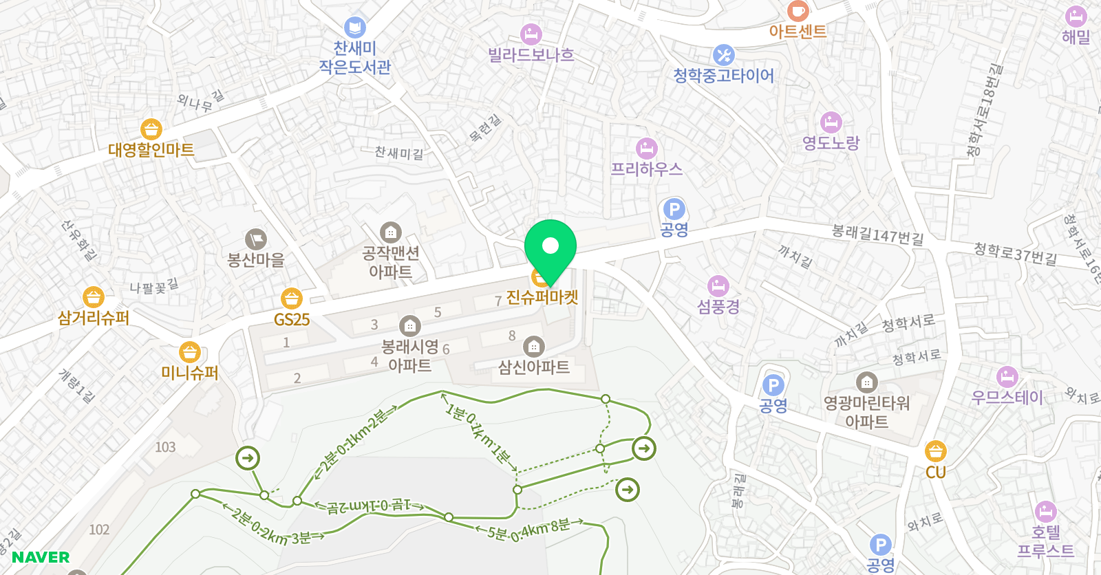 영지 학원 위치