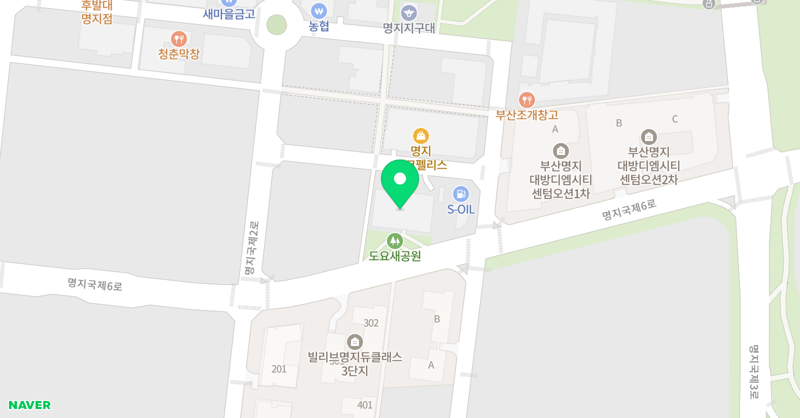 GD소닉붐 농구교실 명지점 위치