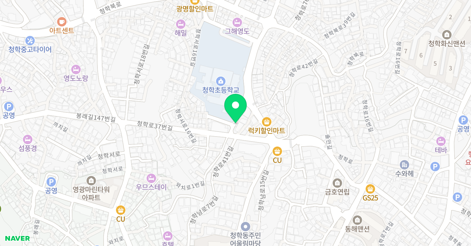 K TIGERS 동아태권도 위치