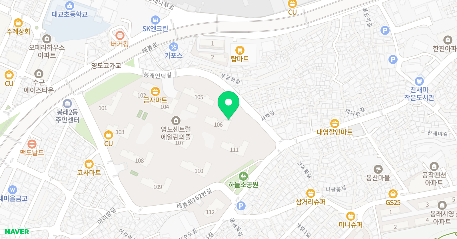 스마트해법 수학 부산영센뜰점 위치