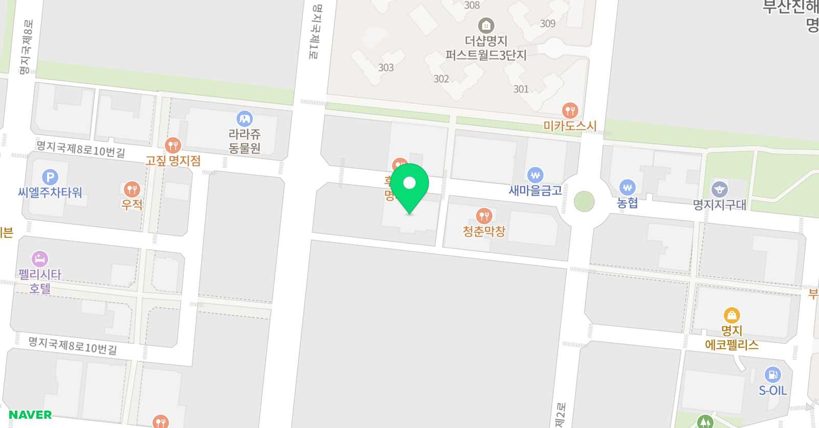 키즈닥터 명지원 위치