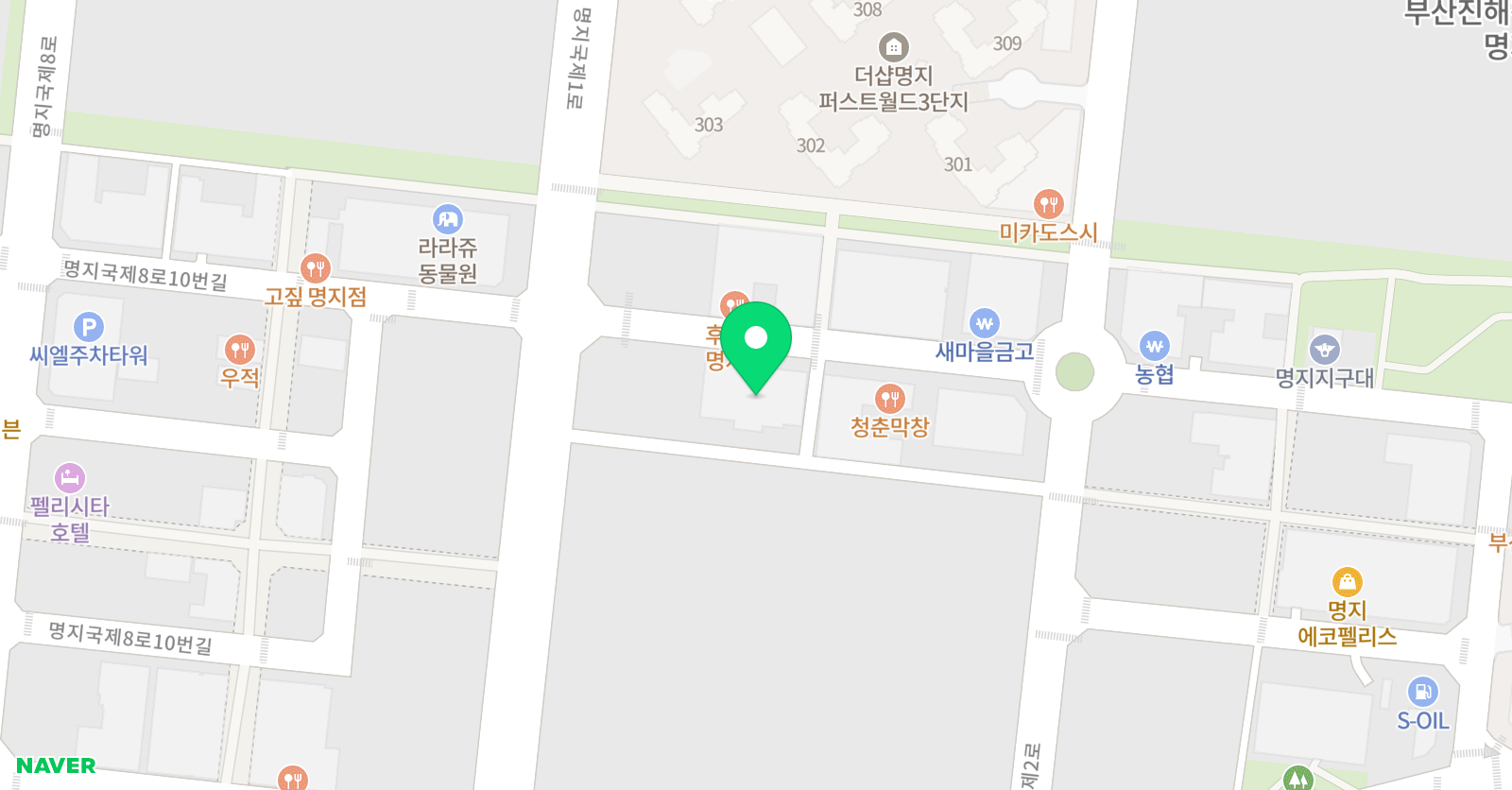 명지 링구아 어학원 위치