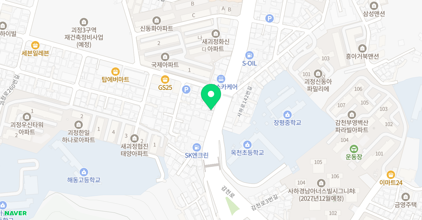 수풀 수학교습소 위치