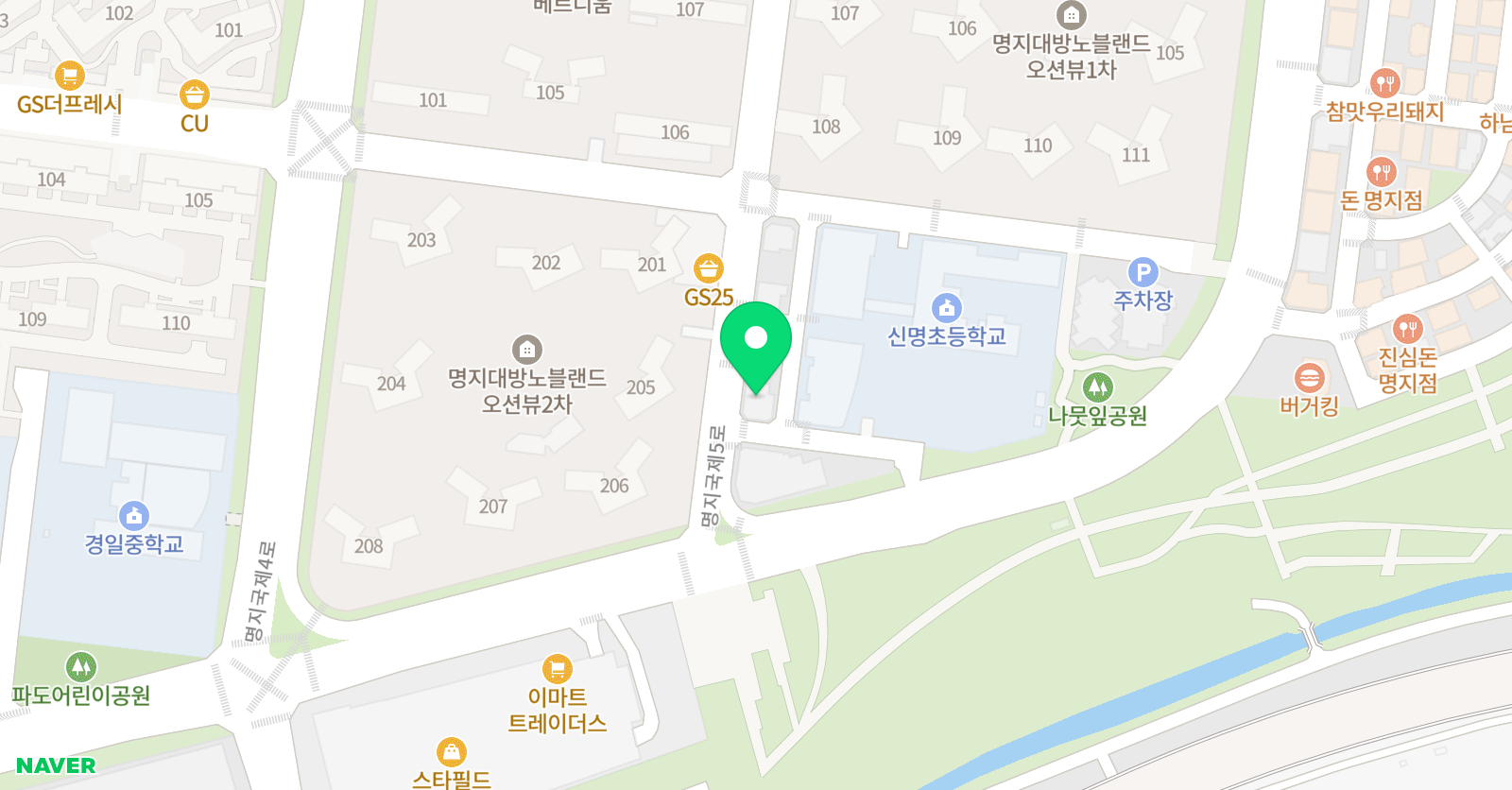 매쓰온팩토 학원 위치