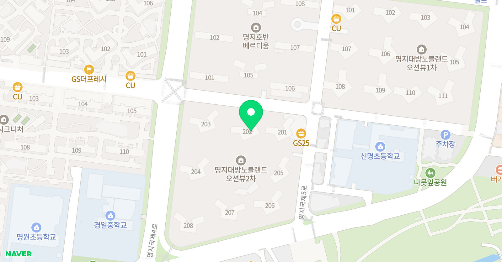 기탄 사고력교실 명지대방2차점 위치