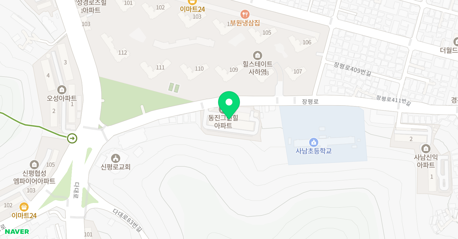 햇살 미술 위치