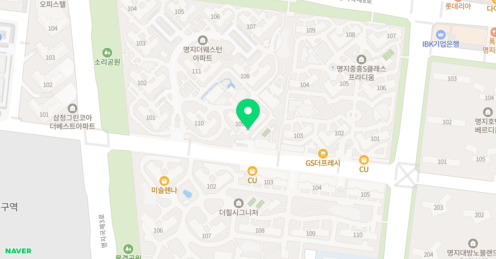 기탄 사고력교실 명지 더웨스턴 교실 위치
