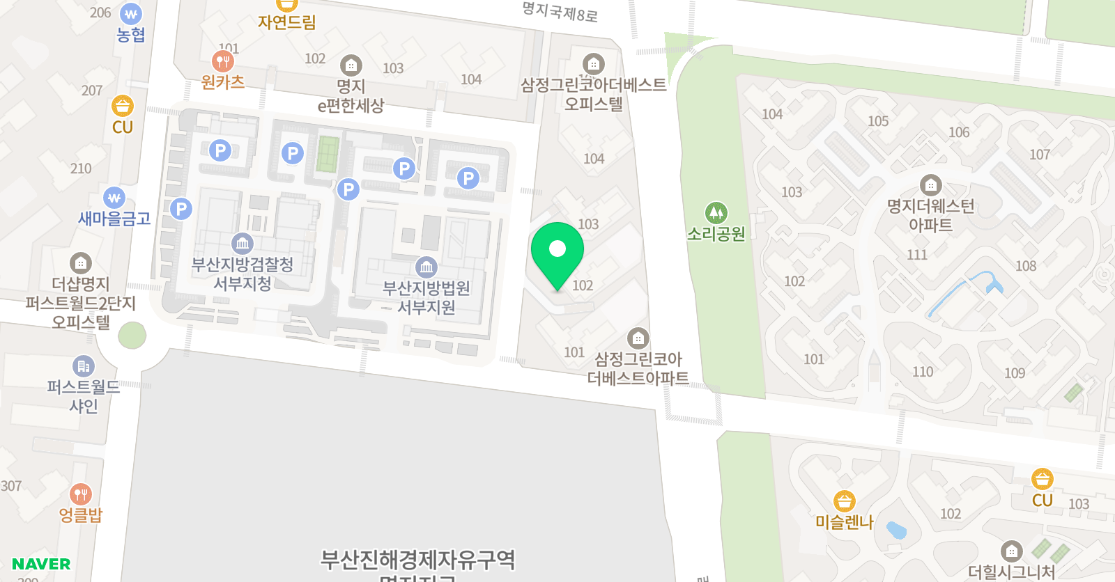 스마트해법 수학 국제삼정그린코아점 위치