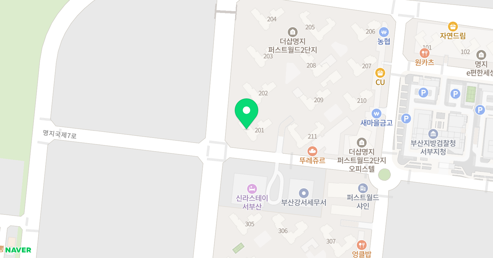 기탄 사고력교실 명지포스코2단지 위치