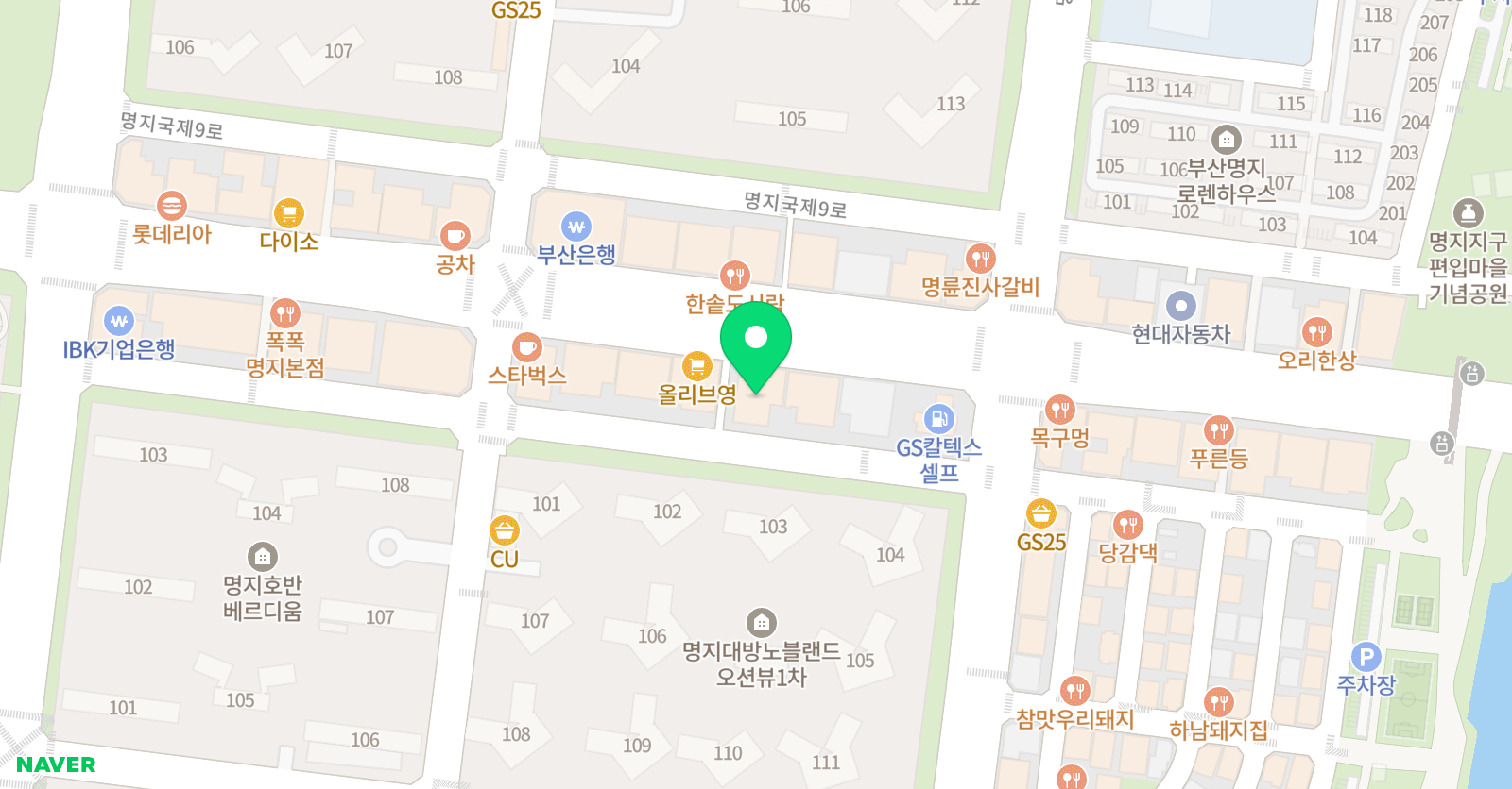 와이키즈 수학학원 명지센터 위치