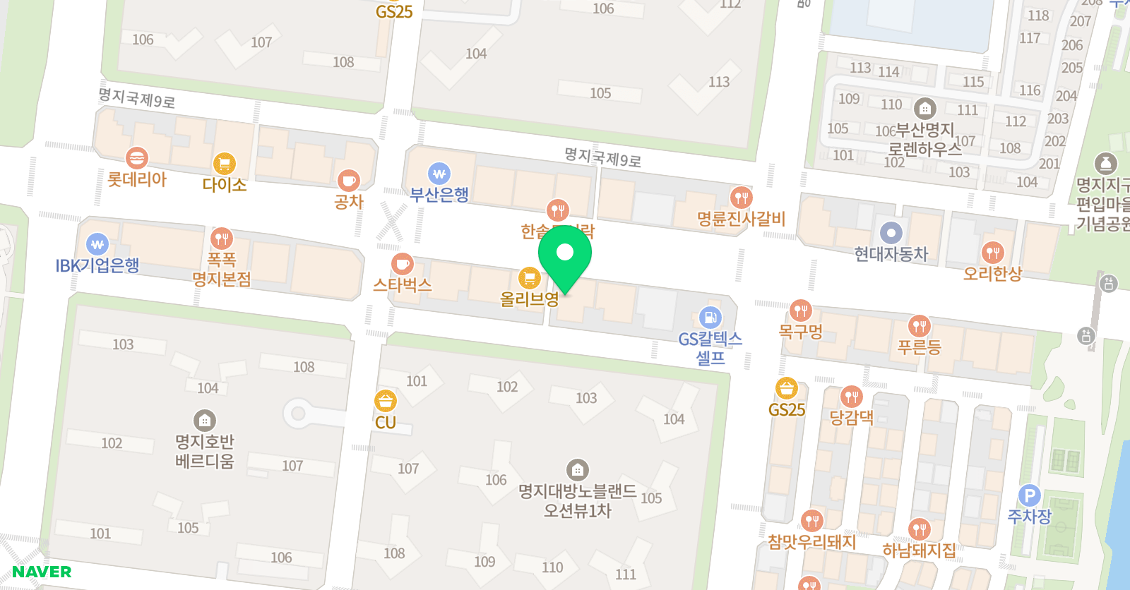 와이즈만 영재교육 부산명지센터 위치