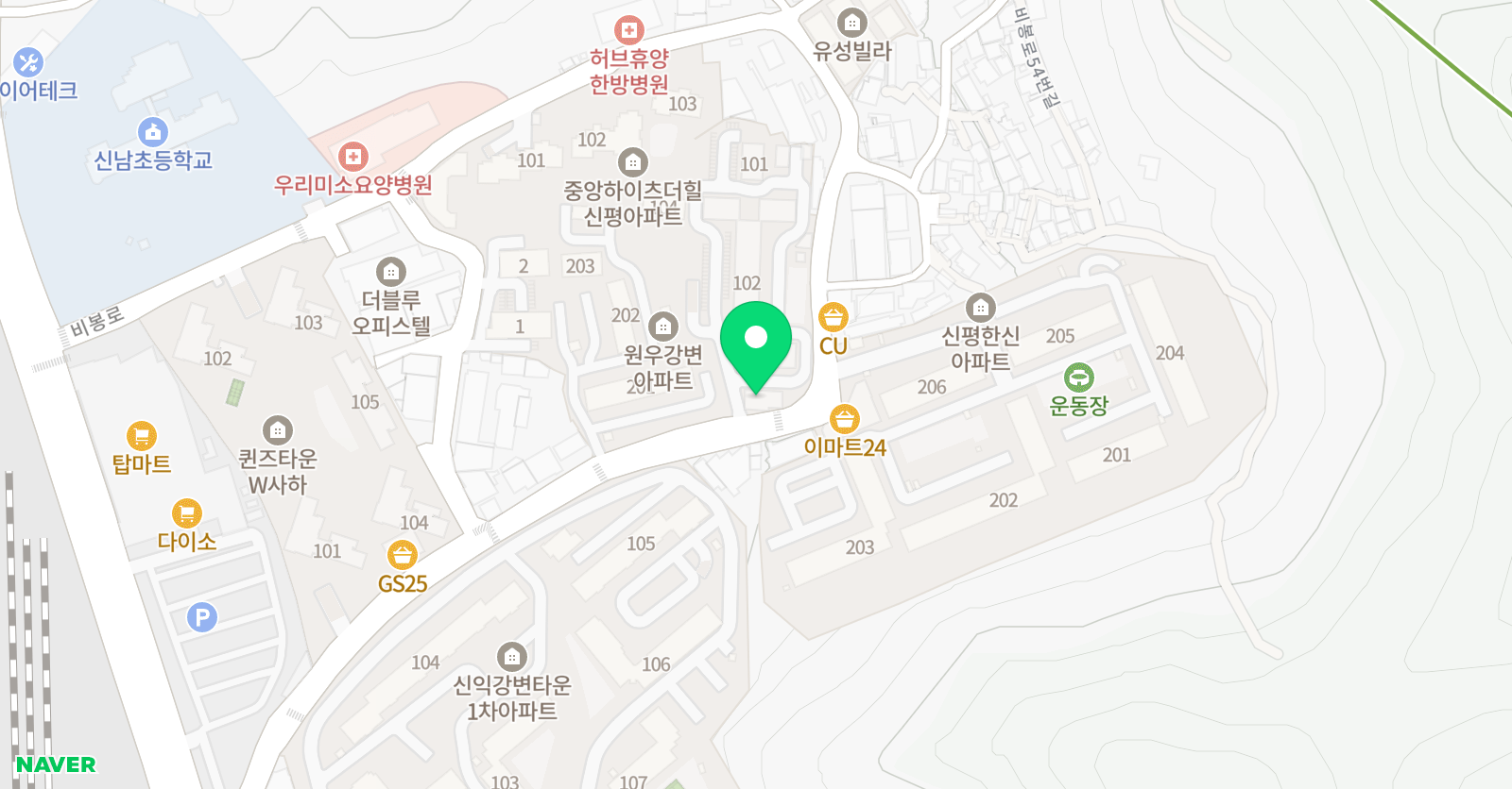 튼튼 영어마스터클럽 부산신평점 위치