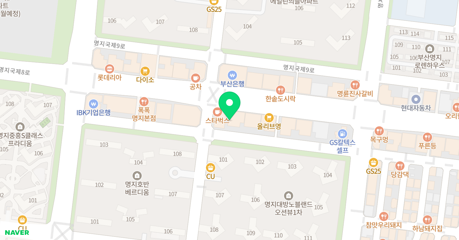 리드앤톡 부산강서명지1센터 위치