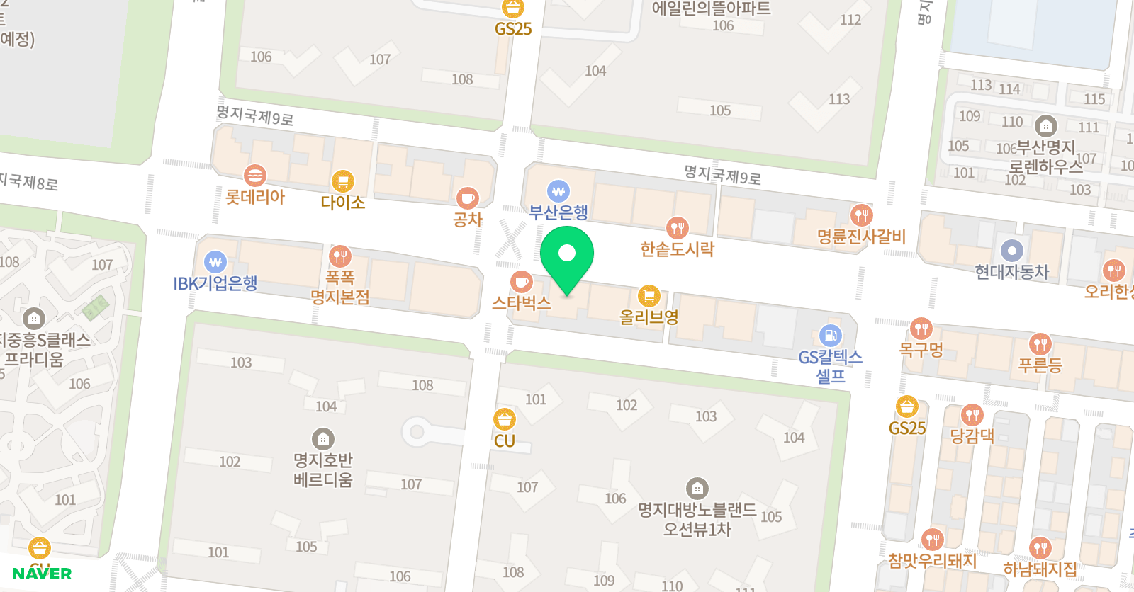 플라이하이 태권도 위치