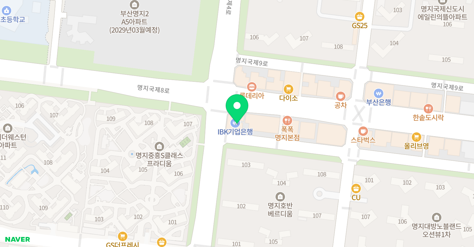 명성 학원 국제신도시점 위치