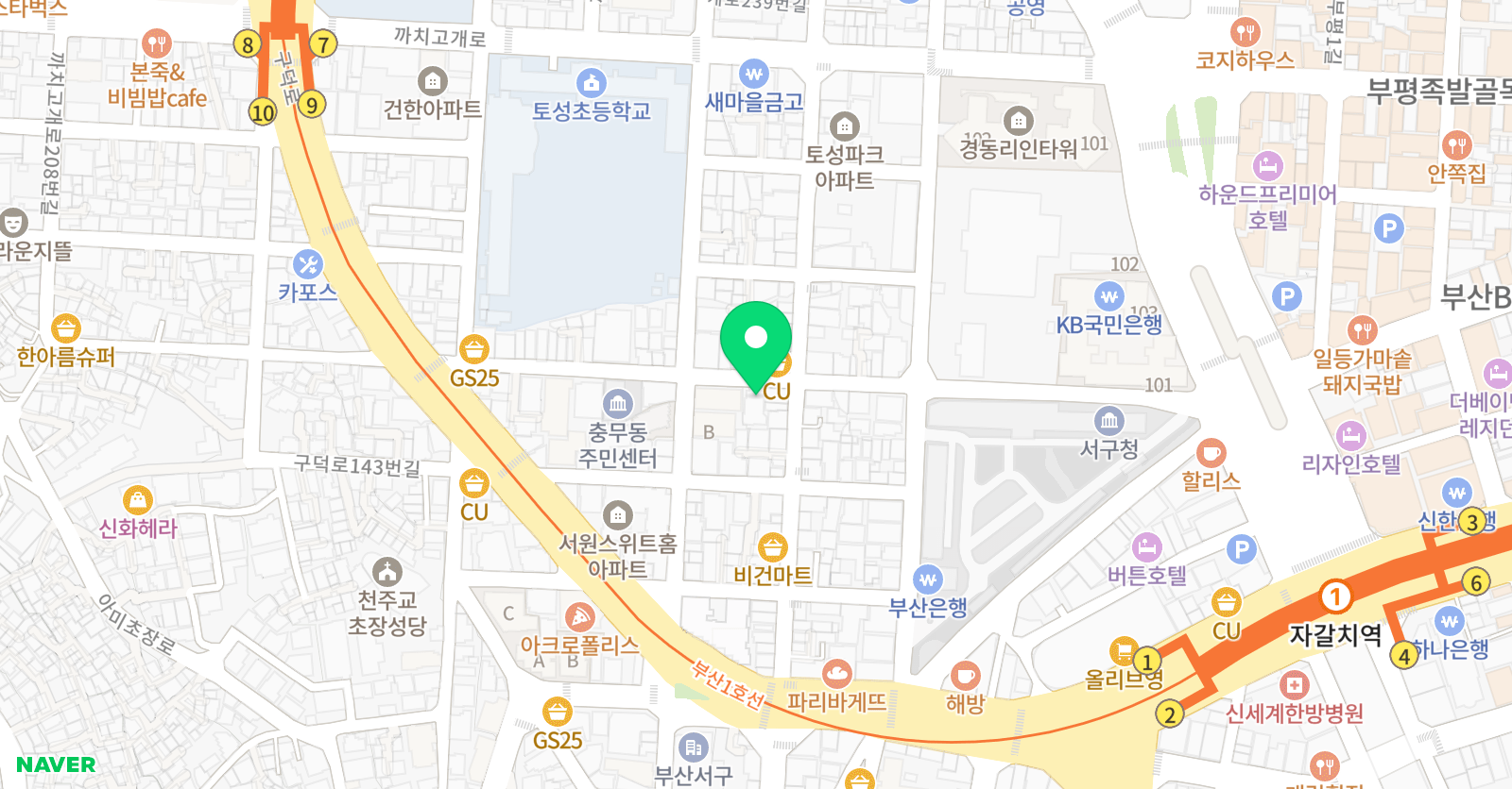 한우리 독서토론논술 토성독서교실 위치