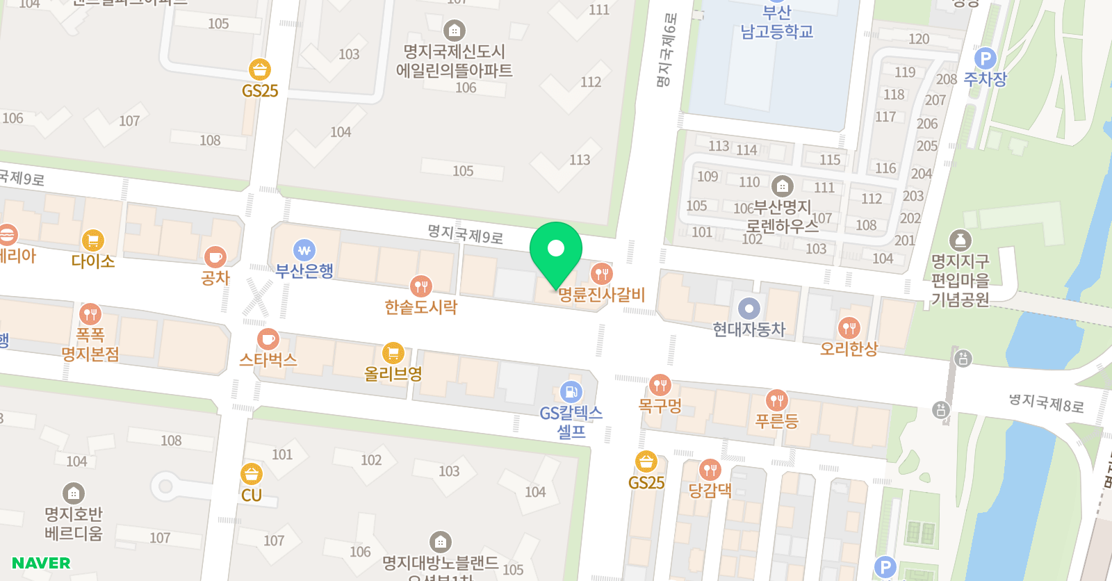263비버랑토리랑 초등전문학원 부산명지점 위치