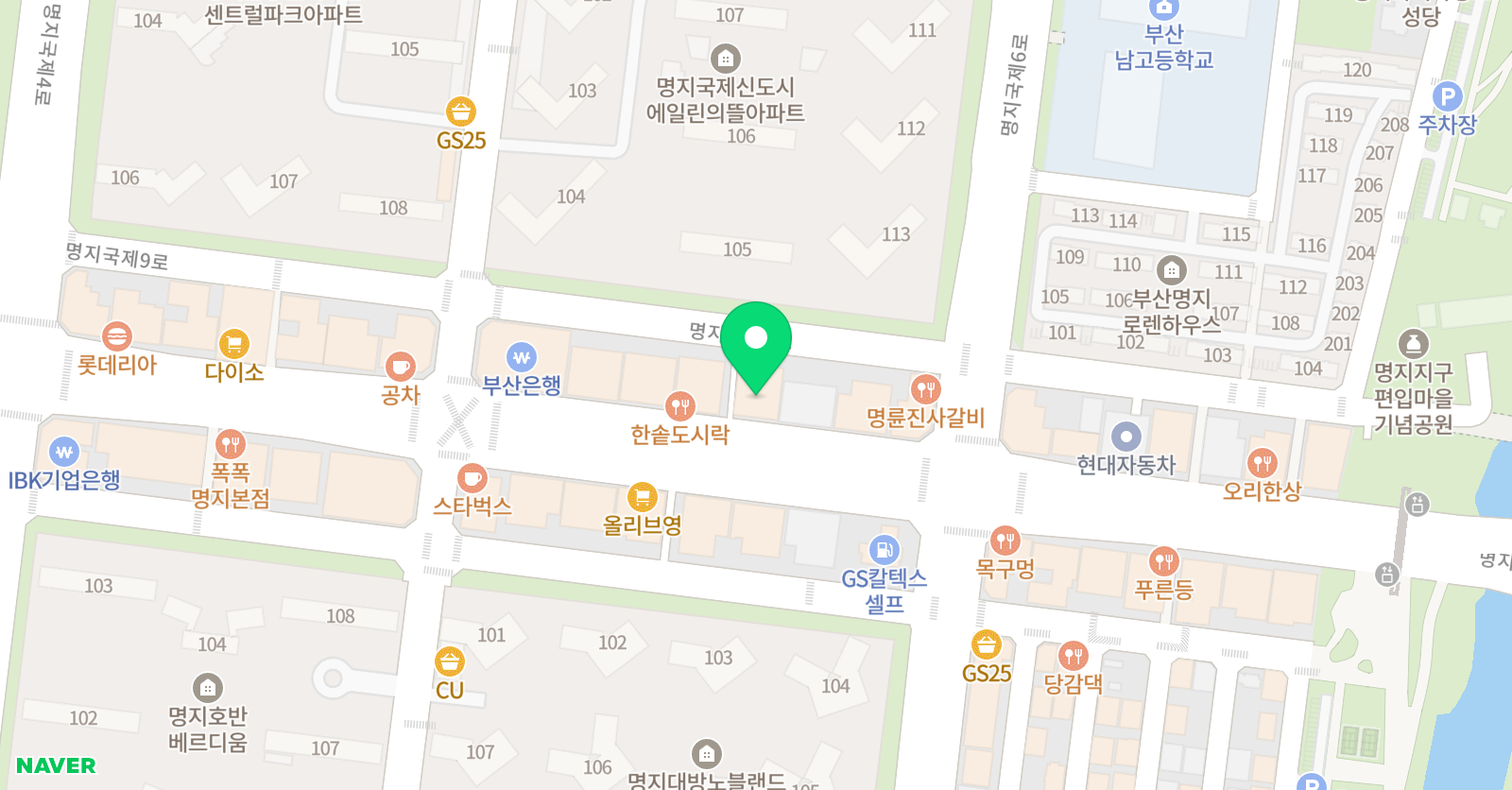 아이파크스포츠 아카데미 위치