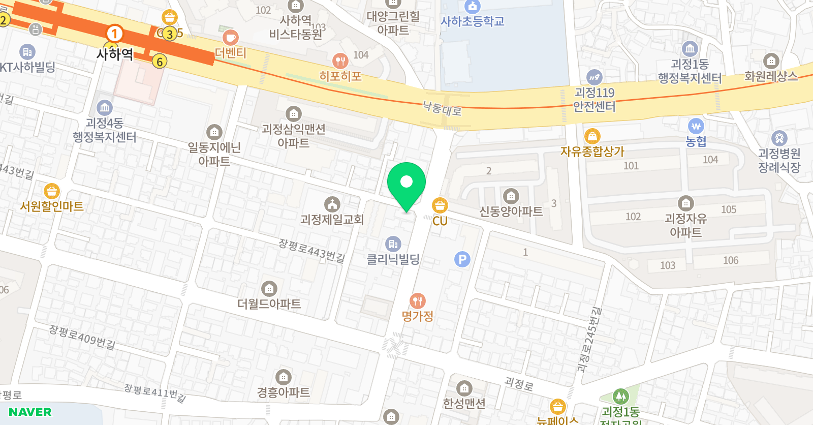 세종 학원 위치