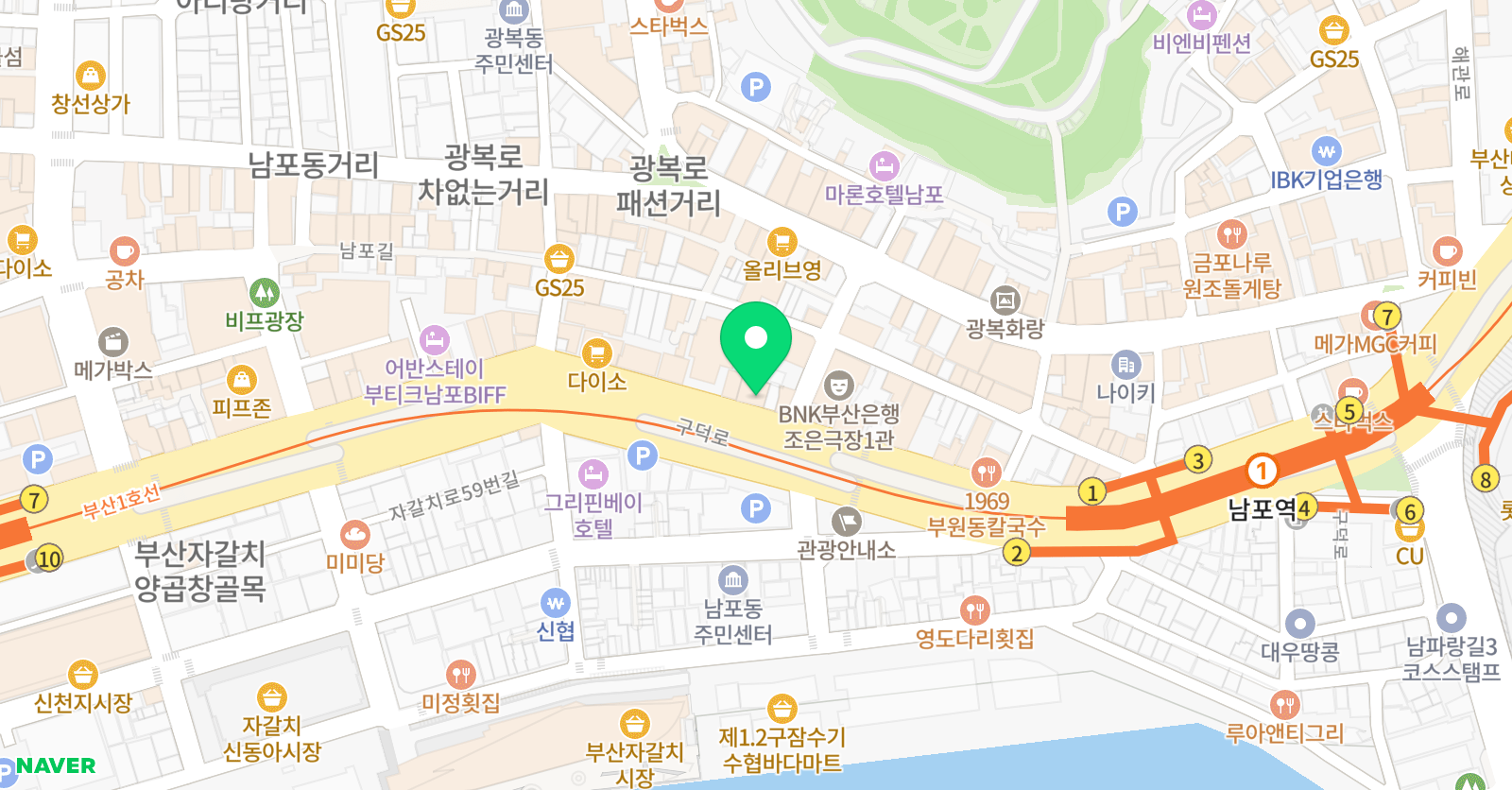취미는음악STUDIO 실용음악학원 남포점 위치