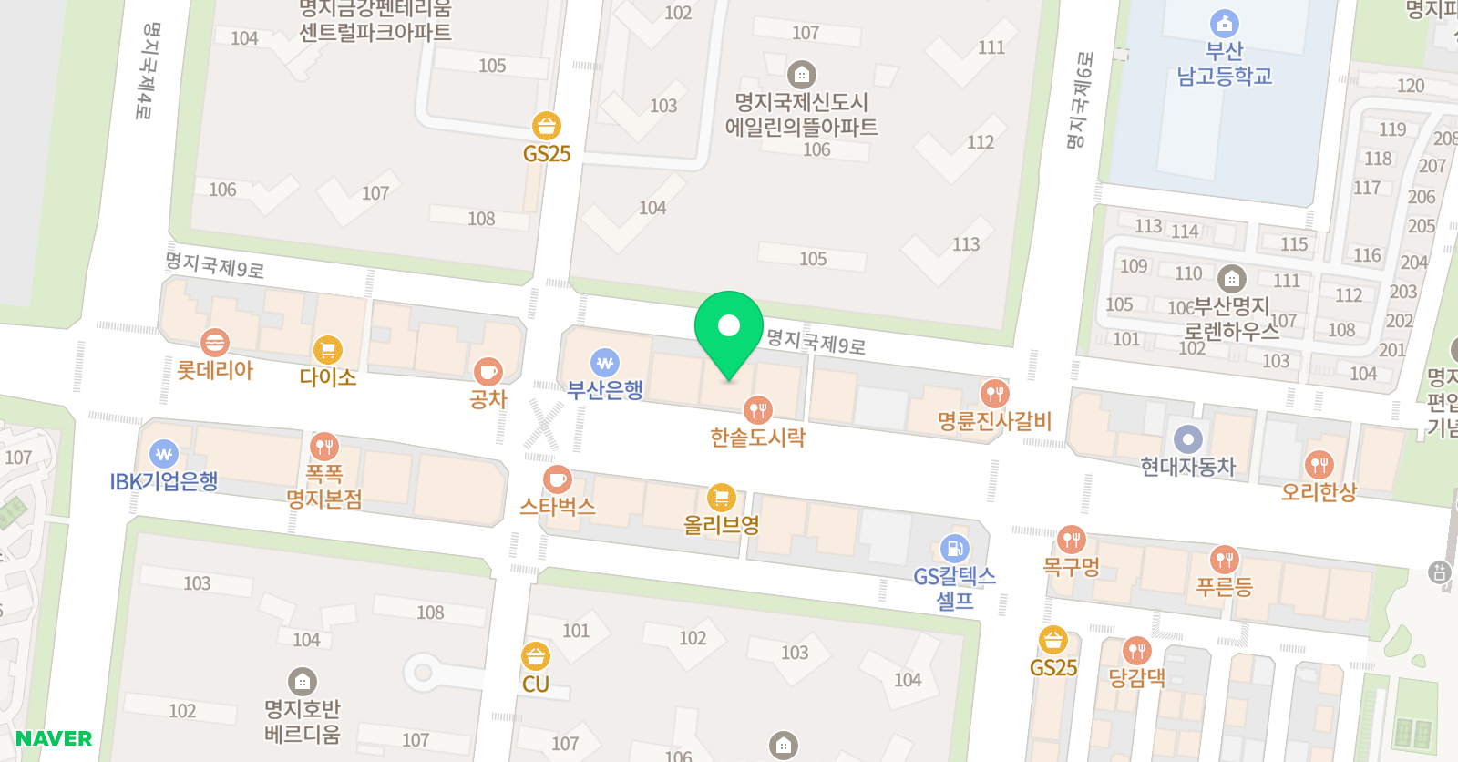 비욘드잉글리쉬 어학원 명지캠퍼스2관 위치