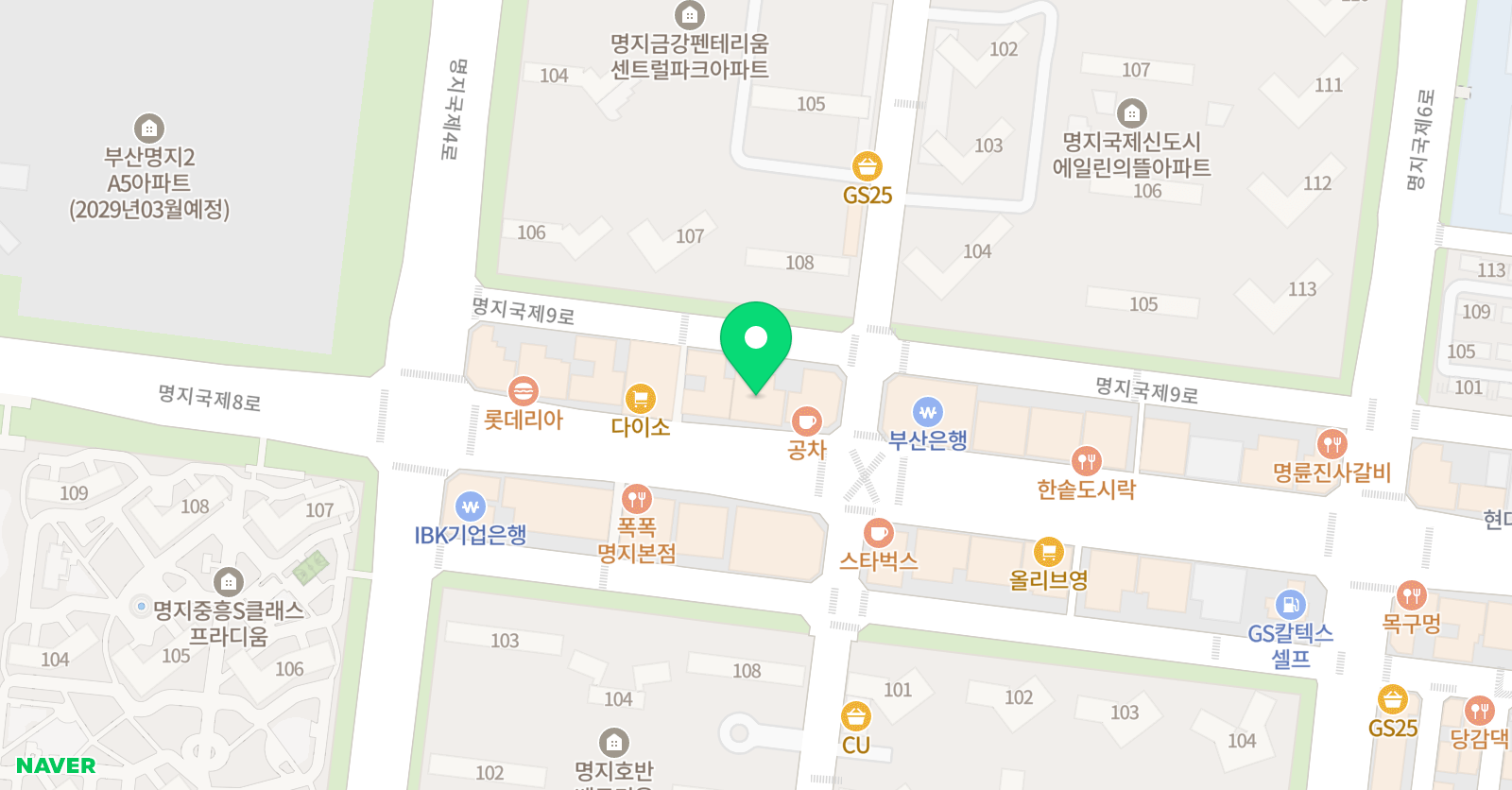빨간펜 수학의달인 명지국제신도시1호점 위치