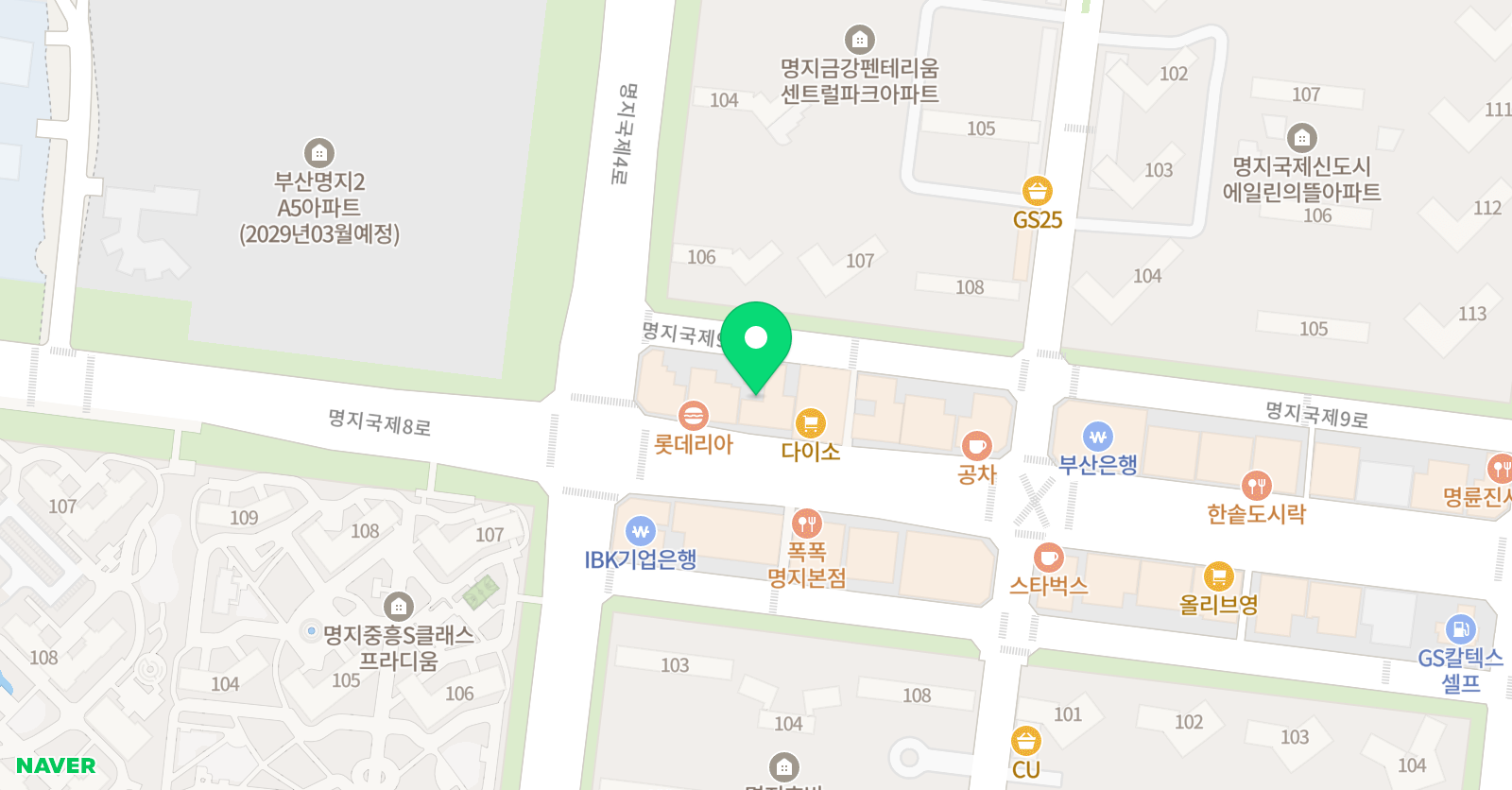 올림 수학전문학원 위치