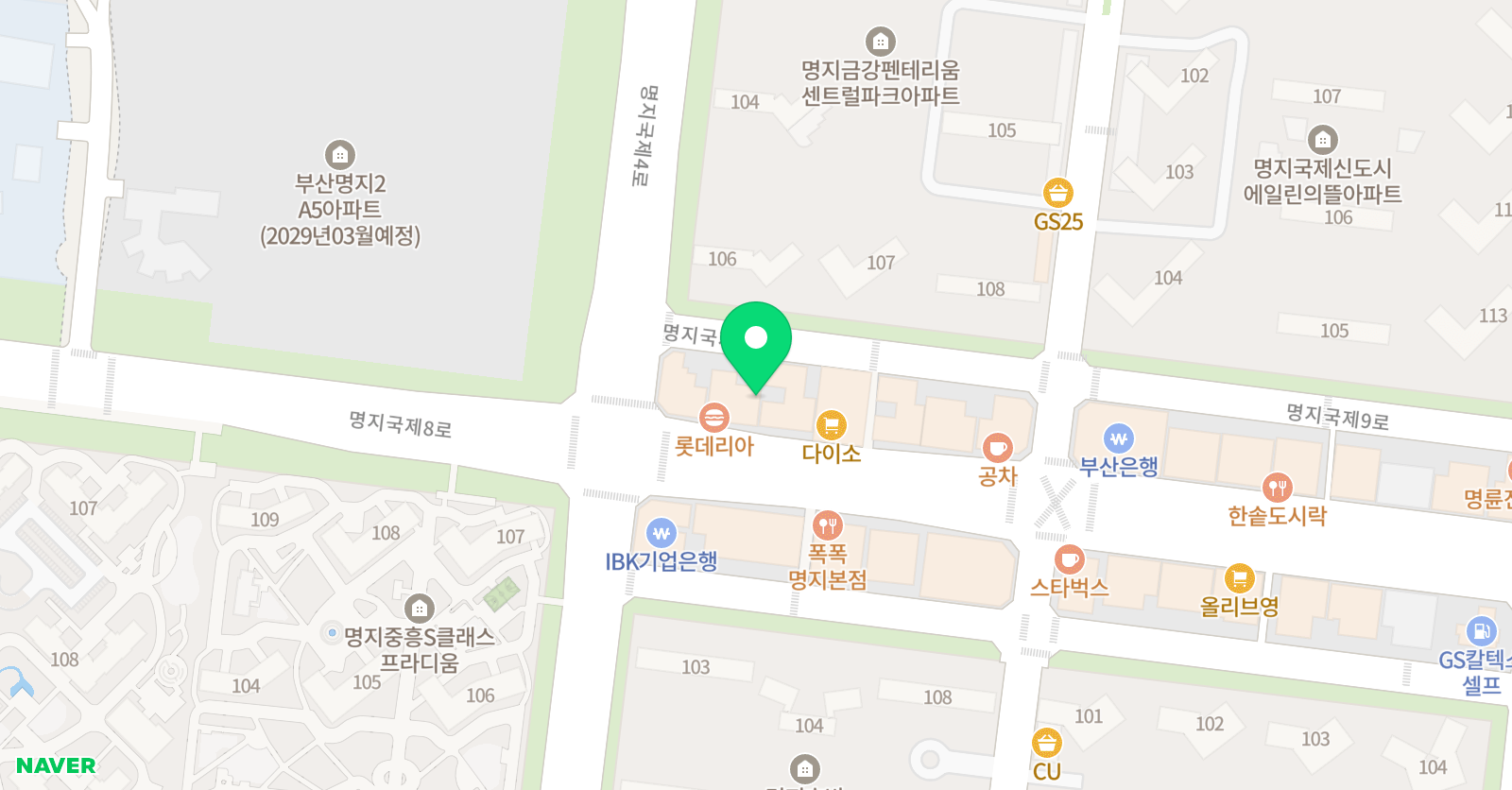 하이파이브 미술학원 명지캠퍼스 위치
