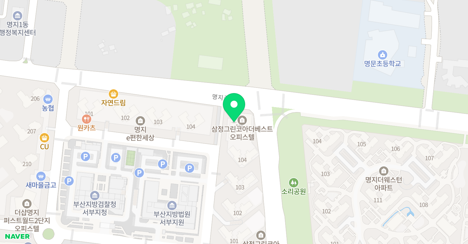 꿈꾸는미술관 미술학원 위치