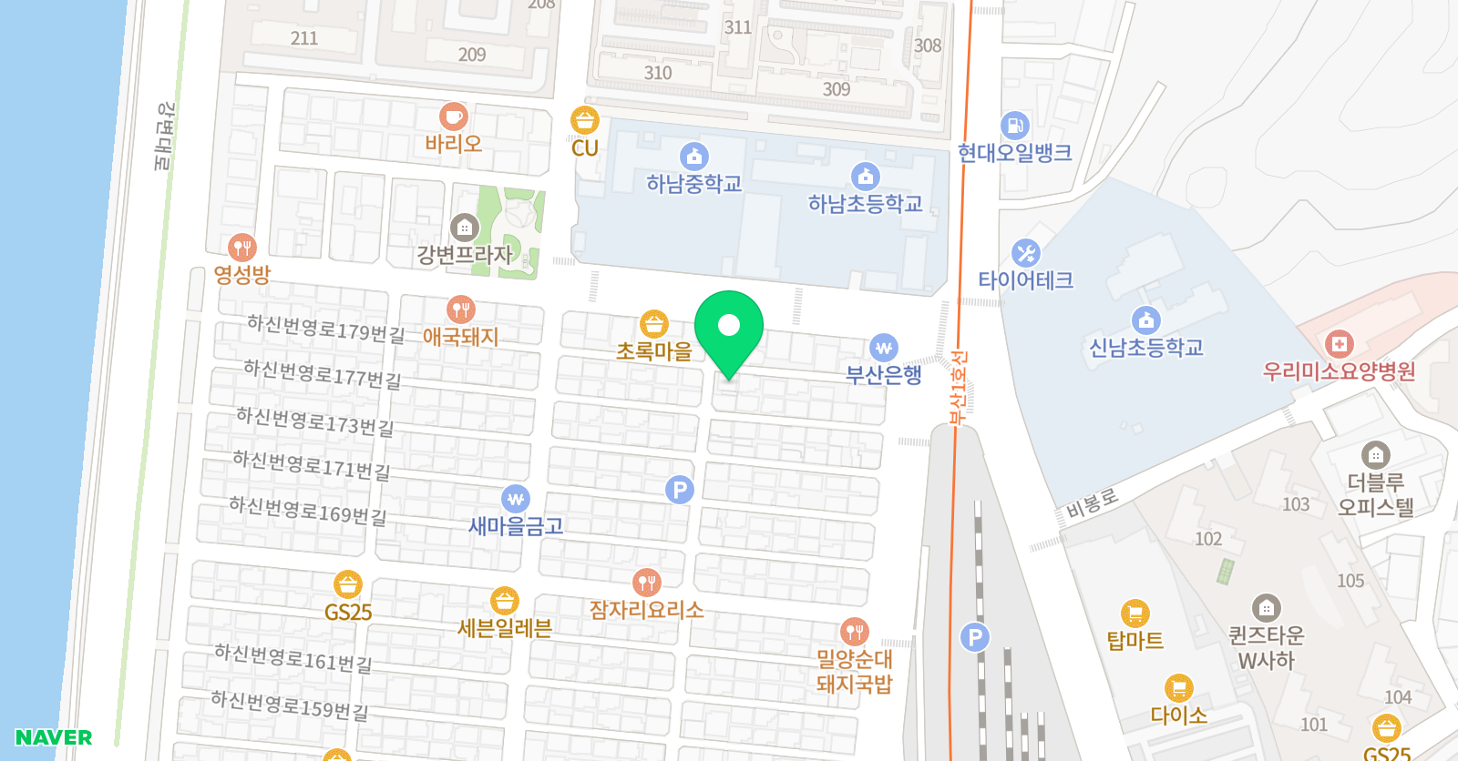 다비수매쓰 수학학원 위치