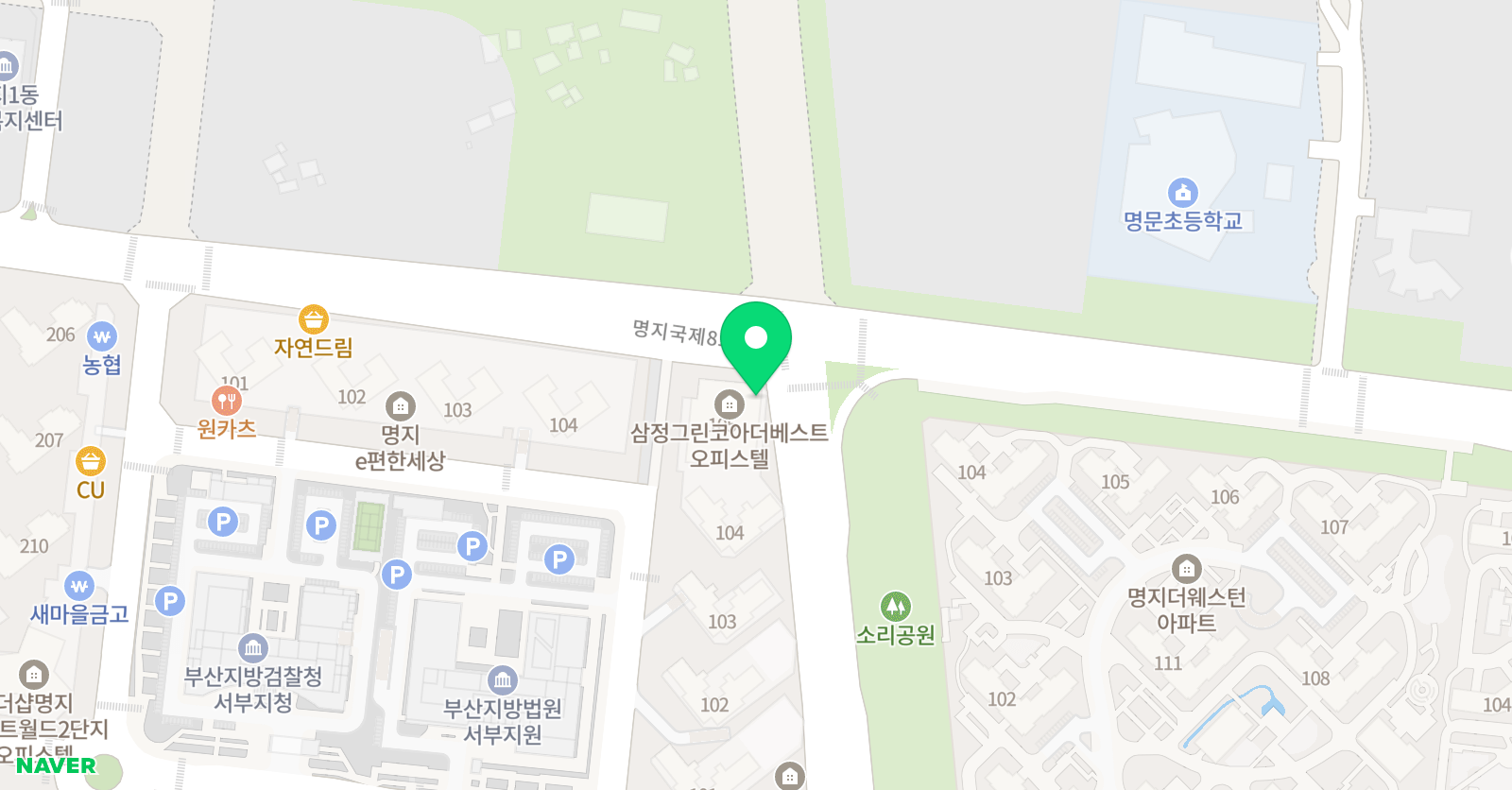 동아대박사 태권도장 위치