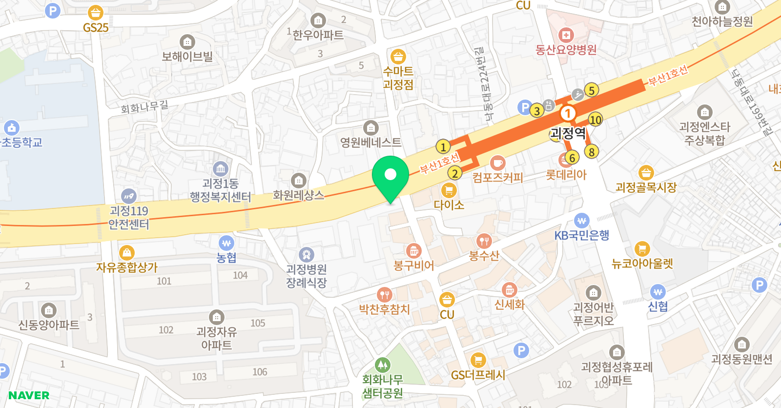 천강 학원 위치