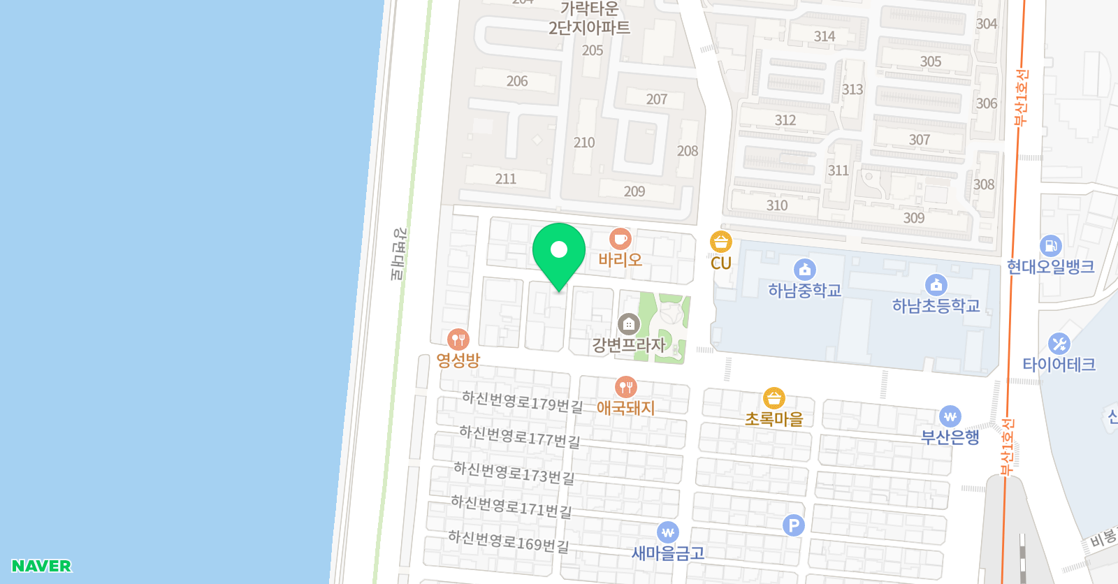 점프윙스 줄넘기클럽 하단점 위치