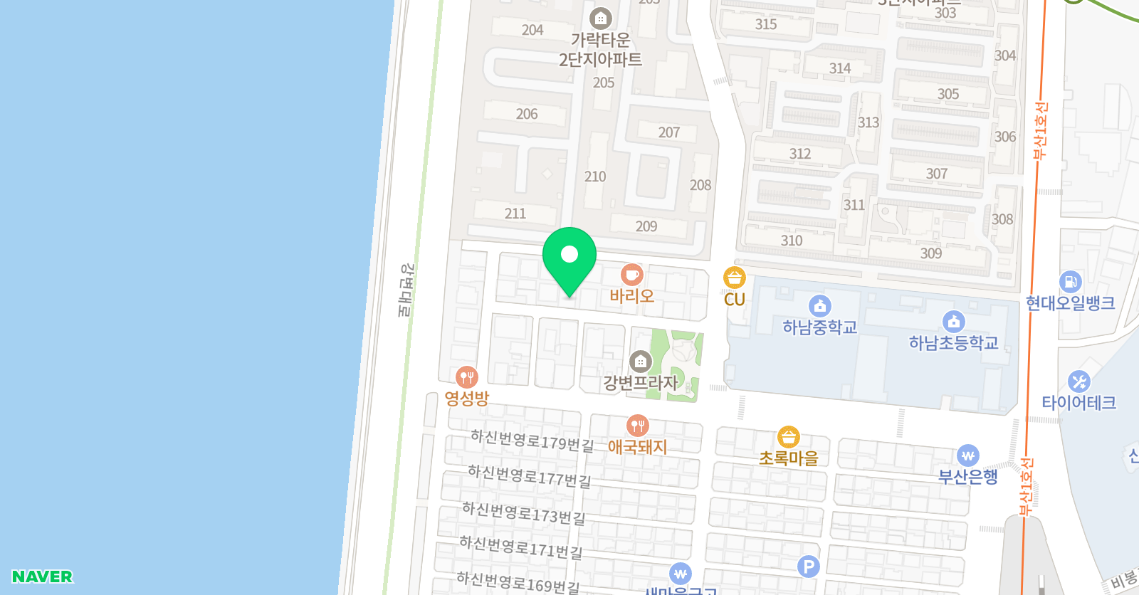 나음 학원 위치