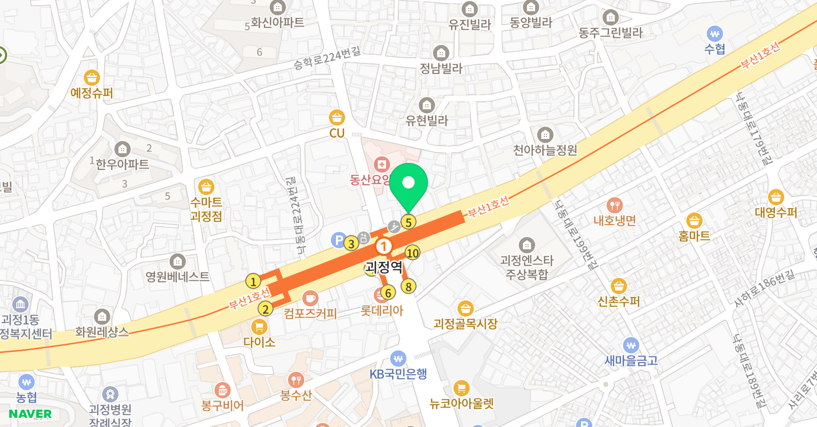 페리발레스튜디오 학원 위치