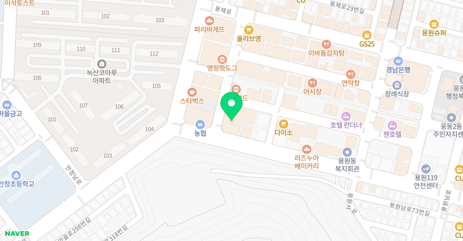 날개21 학원 위치