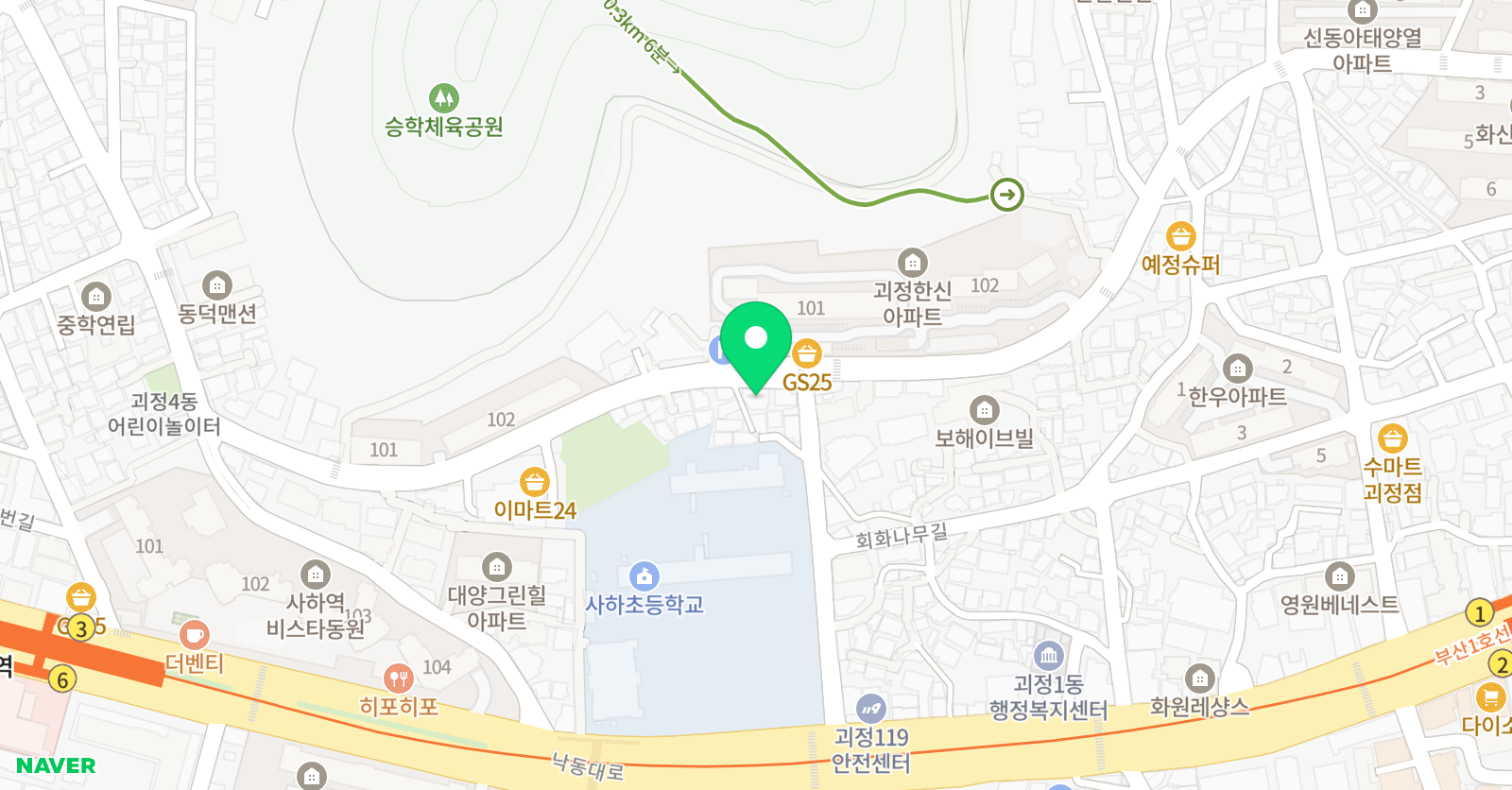 아이누리 미술음악학원 위치