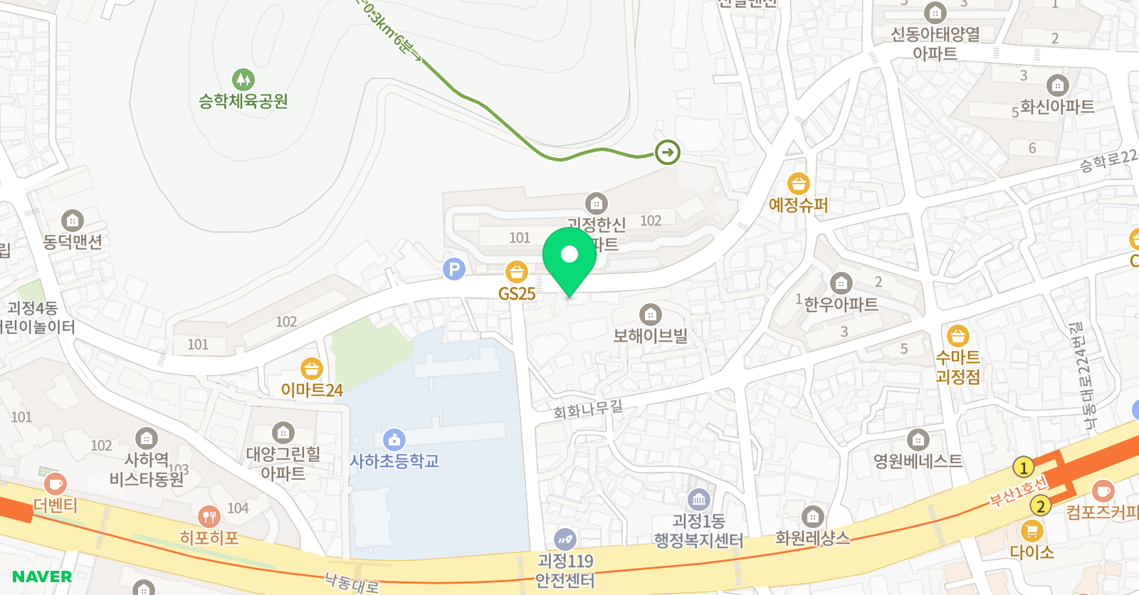 풍경이머무는자리 미술학원 위치