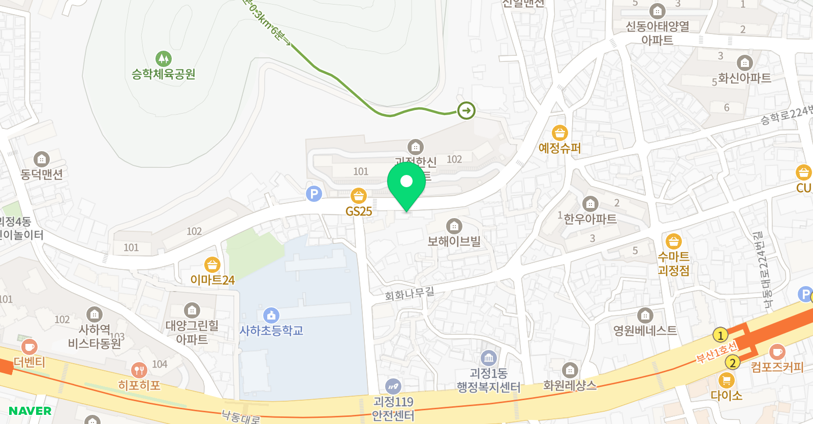 소리가머무는자리 음악학원 위치