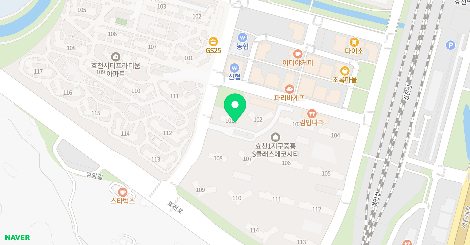 기탄사고력교실 효천1지구에코시티점 위치