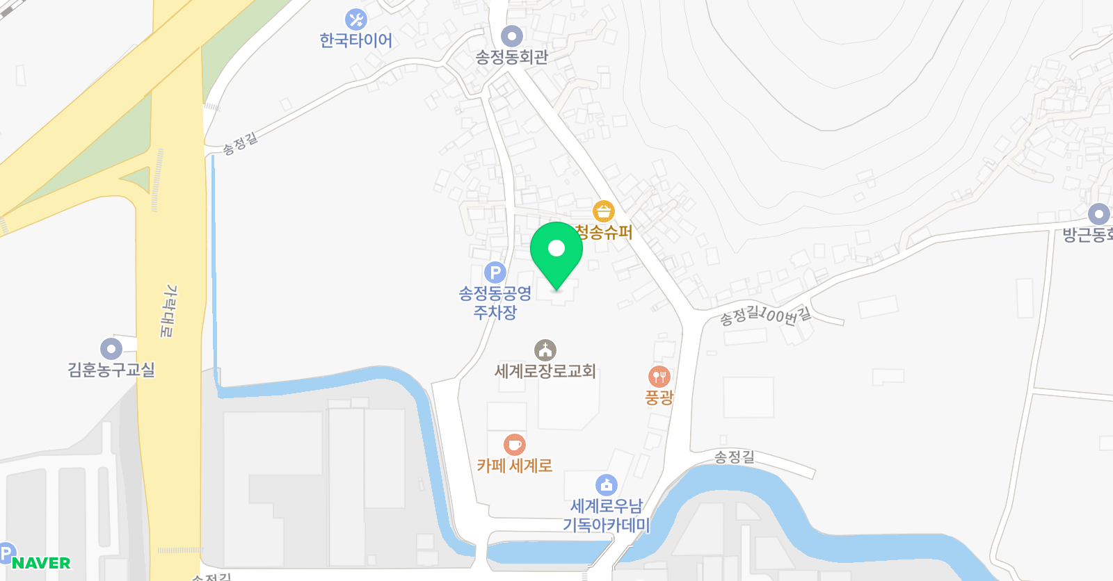 세계로국제교육 킨더 위치