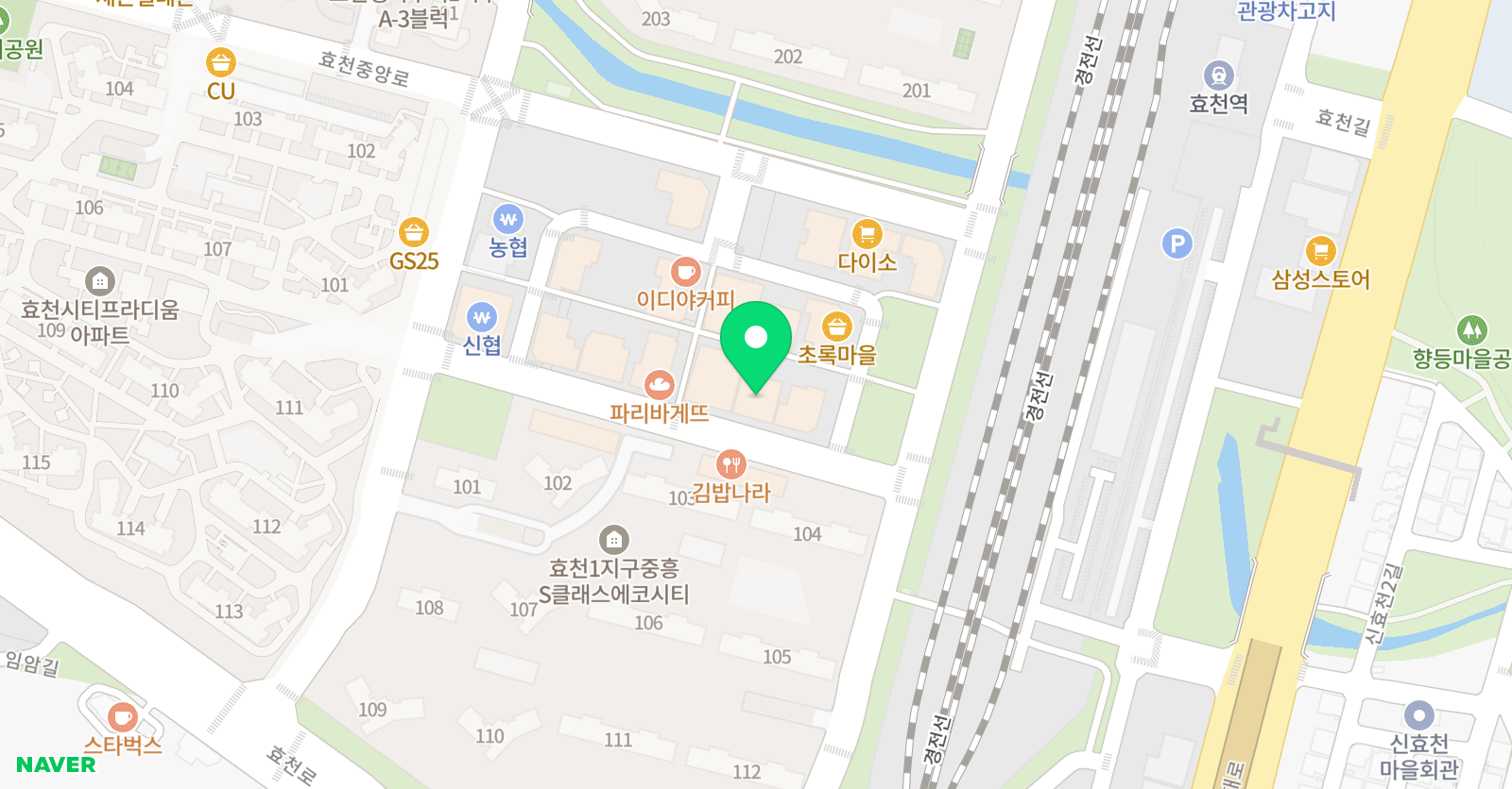 효천 액터스 체육관 위치