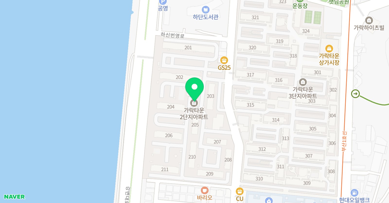 한솔플라톤 하단 가락타운교실 위치