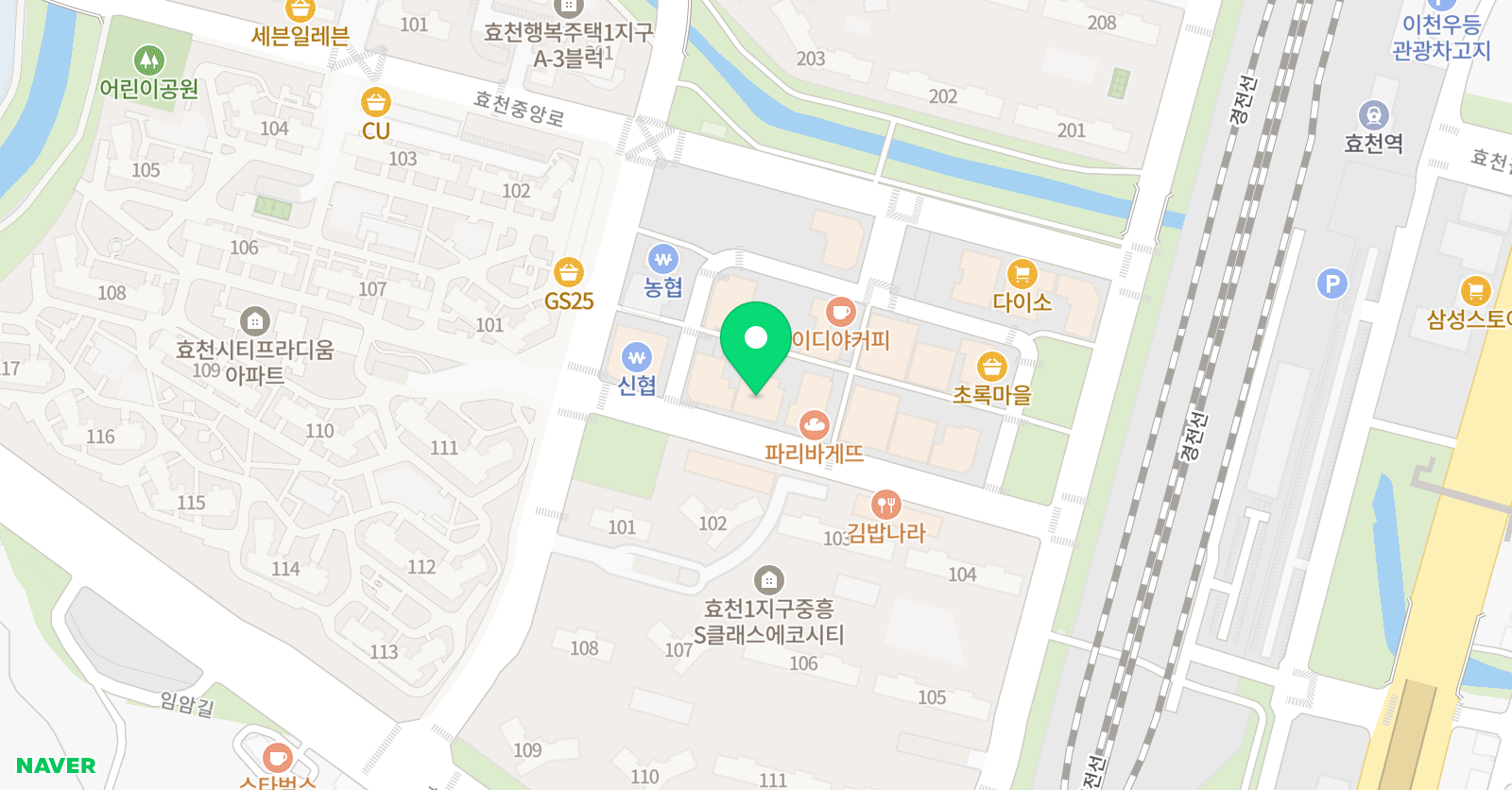 엠베스트SE 수학학원 효천점 위치